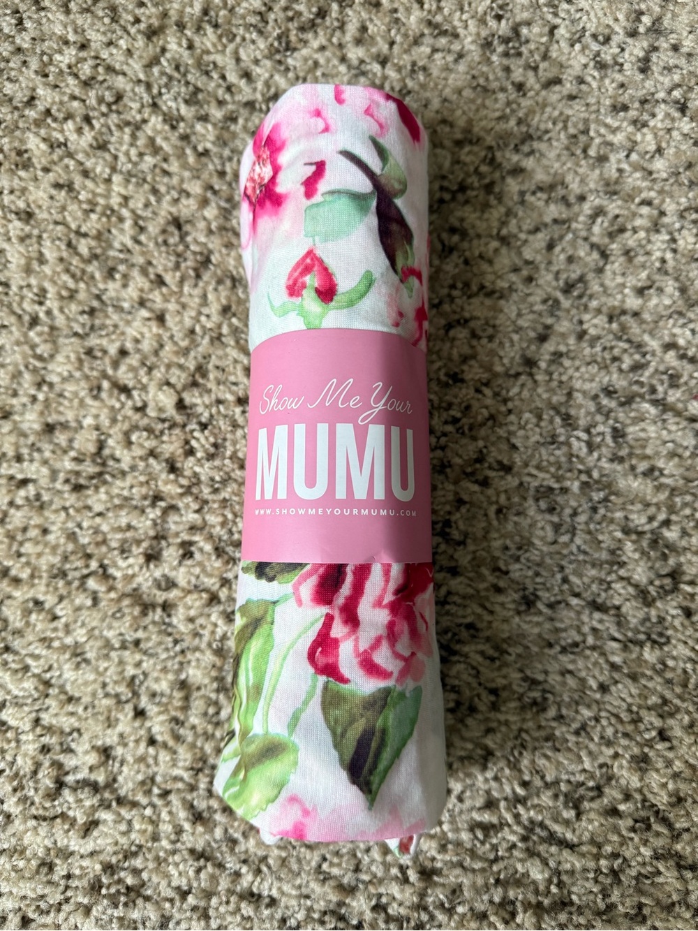 Show Me Your Mumu Floral Pink & Green Bath Wrap